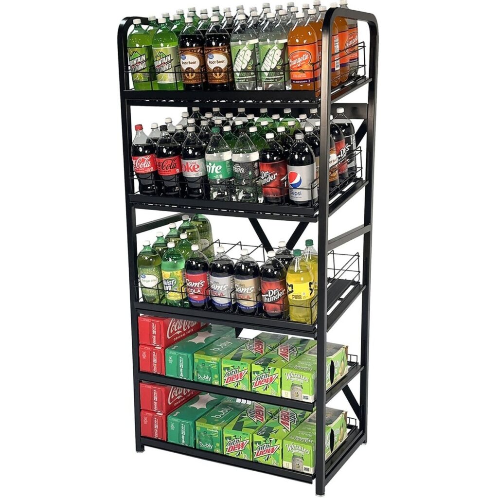 Beverage Bottle Display Rack