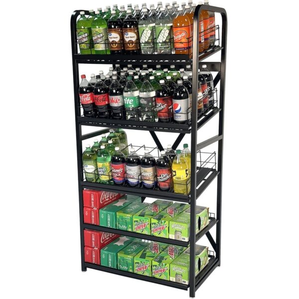 Beverage Bottle Display Rack