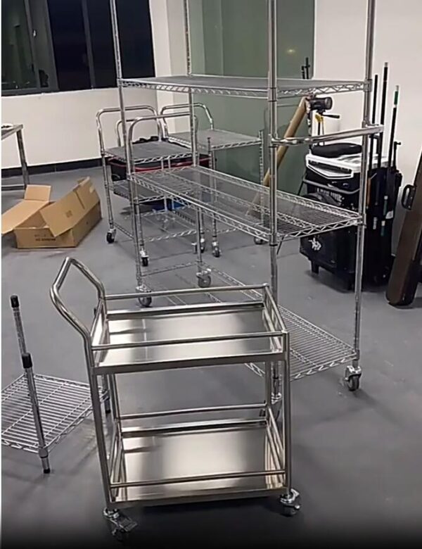 Low Temperature Storage Room Multilayer Wire Shelving