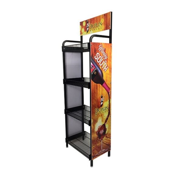 1-5.jpg Custom Supermarket Retail Beverage Cabinet Wire Rack
