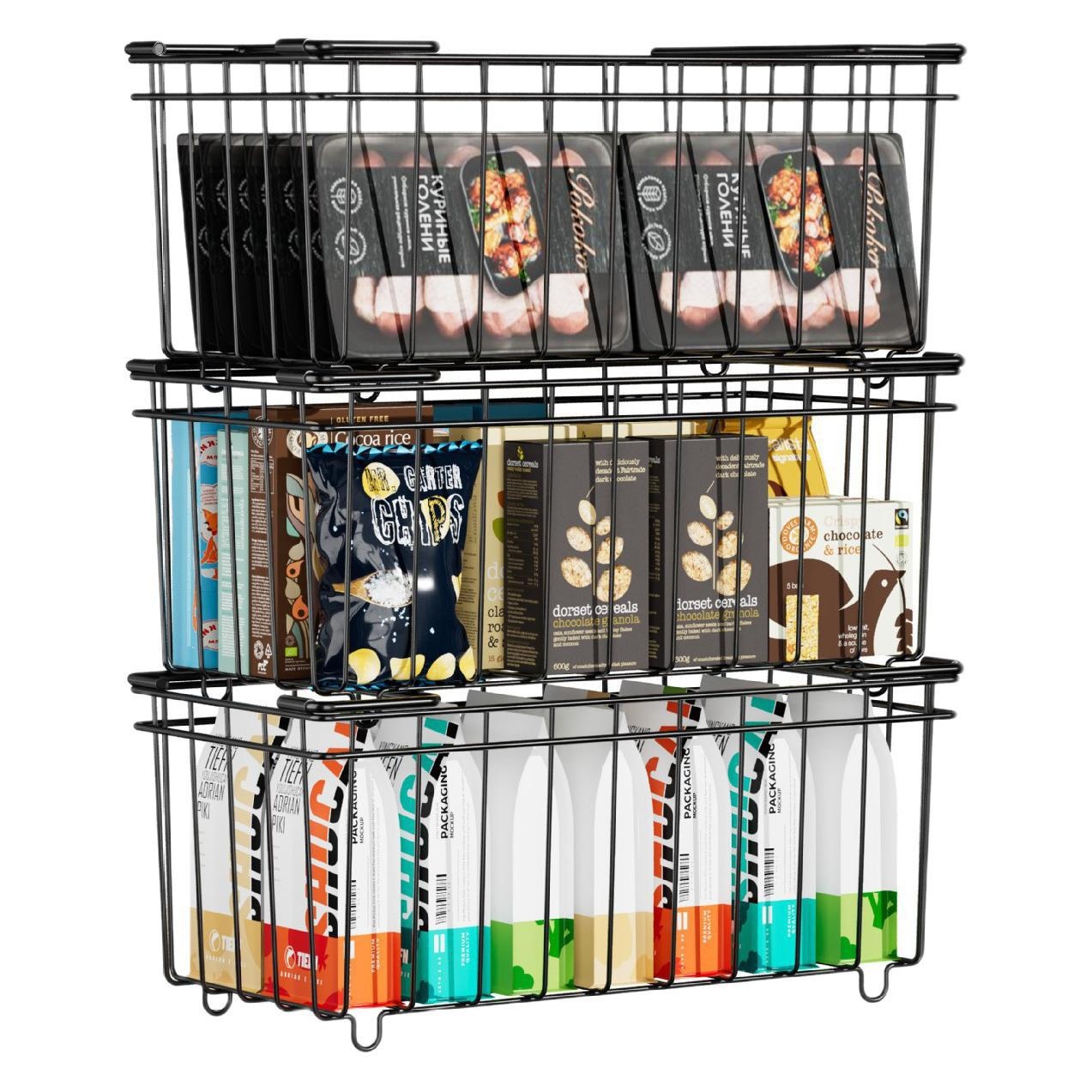 1-51.jpg Stainless Steel Freezer Baskets With Open Grid Design