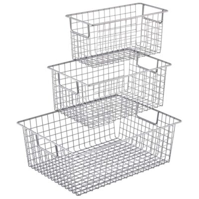 Freezer Wire Basket Sturdy Metal Wire Storage Baskets