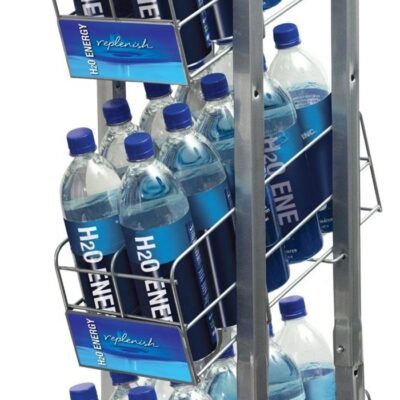 Beer Cabinet Wire Rack Display With Wire Shelves