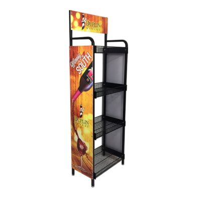 Custom Supermarket Retail Beverage Cabinet Wire Rack