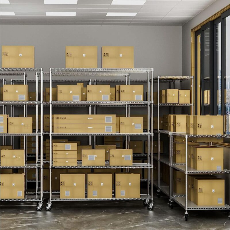 Hot Walk-in Freezer Wire Shelving Shelf With Wheels