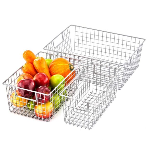 2-73.jpg Freezer Wire Basket Sturdy Metal Wire Storage Baskets