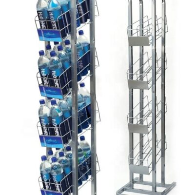 Beer Cabinet Wire Rack Display With Wire Shelves