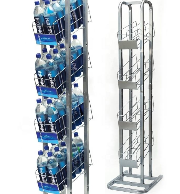 Beer Cabinet Wire Rack Display With Wire Shelves