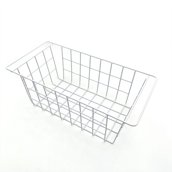 3-107.jpg White Color Wire Chest Freezer Basket Metal Freezer Basket