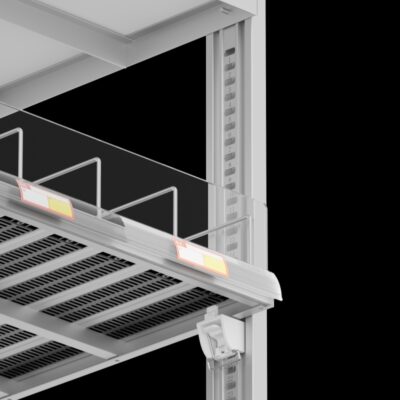 Walk-in Refrigerated Wire Shelving Perforated Gondola