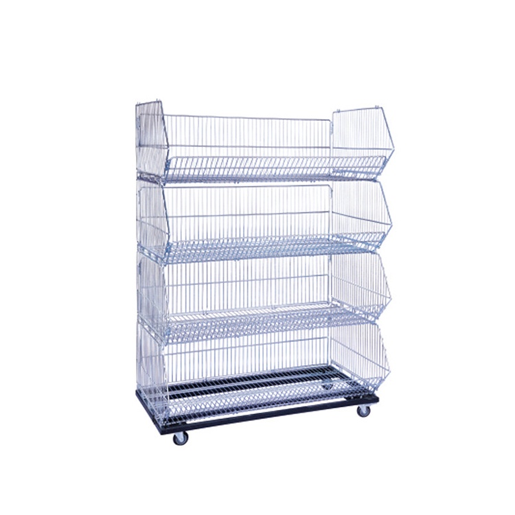 Walk-in Refrigerated Wire Shelving Metal Wire Rack