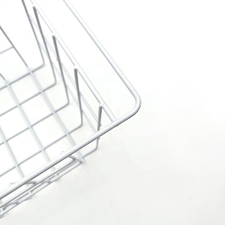 White Color Wire Chest Freezer Basket Metal Freezer Basket