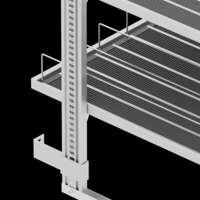 Walk-in Refrigerated Wire Shelving Perforated Gondola