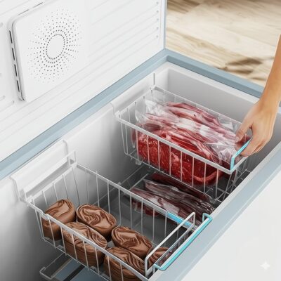 Manufacture Chest Freezer Basket Wire Freezer Organizer