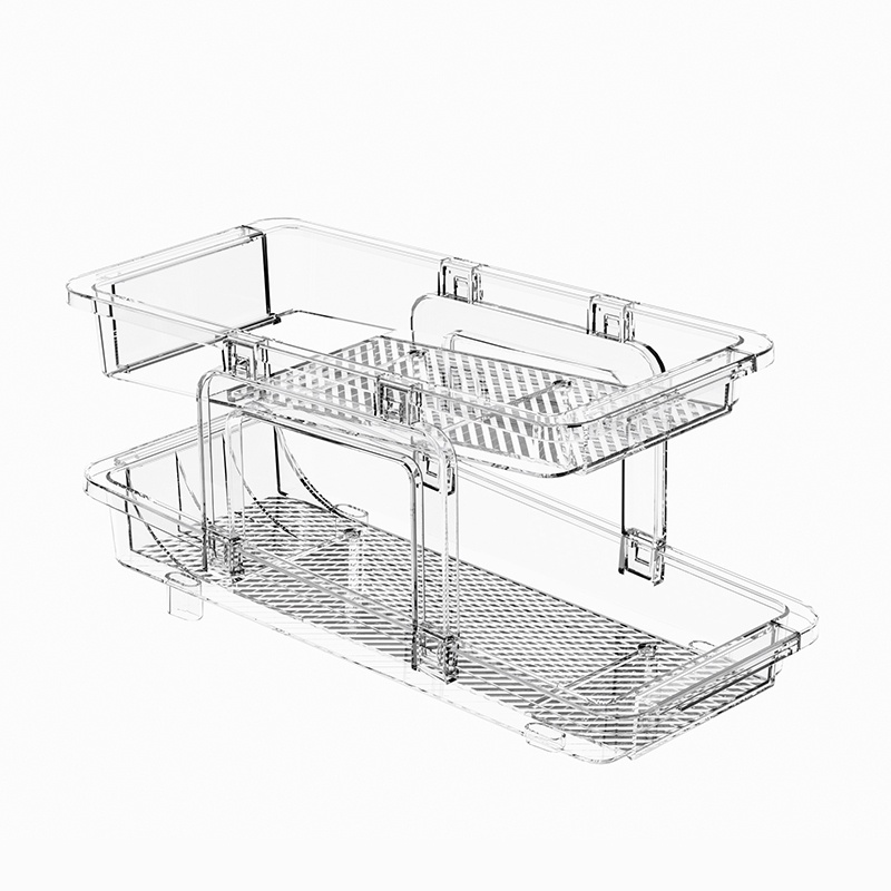 4-59.jpg Drink Holder Anti-tip Wire Rack Clear Fridge Can Holder