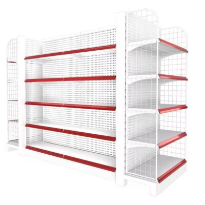 Walk-in Refrigerated Wire Shelving White Metal Rack Shelves