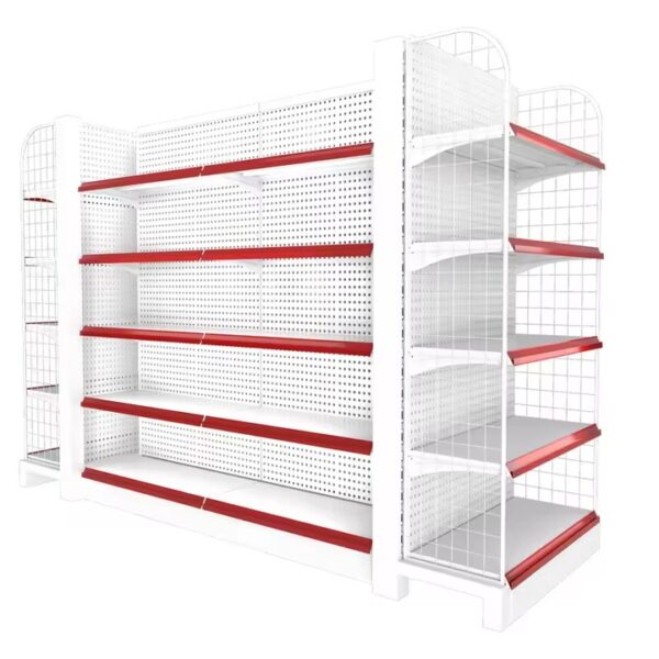 Walk-in Refrigerated Wire Shelving White Metal Rack Shelves