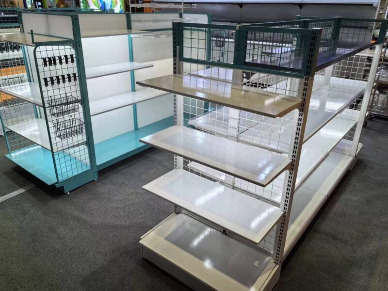 Walk-in Refrigerated Wire Shelving White Metal Rack Shelves