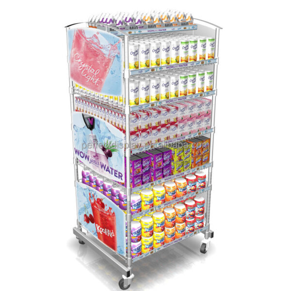 Store Beer Cabinet Wire Rack For Display Daily Necessities