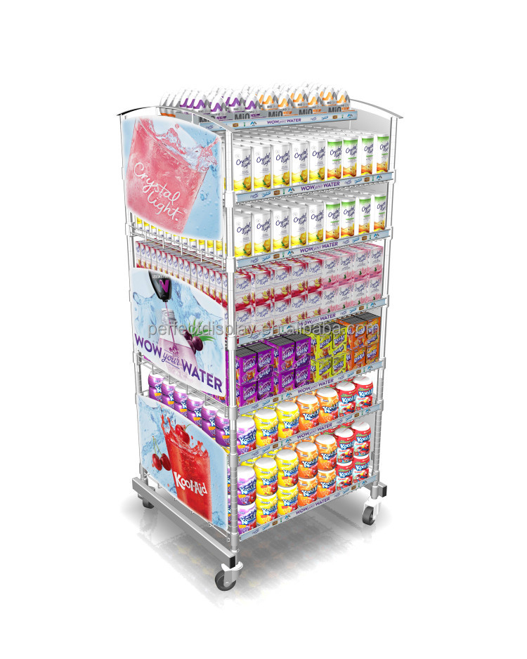 Beer-Cabinet-Wire-Rack-2.jpg Store Beer Cabinet Wire Rack For Display Daily Necessities