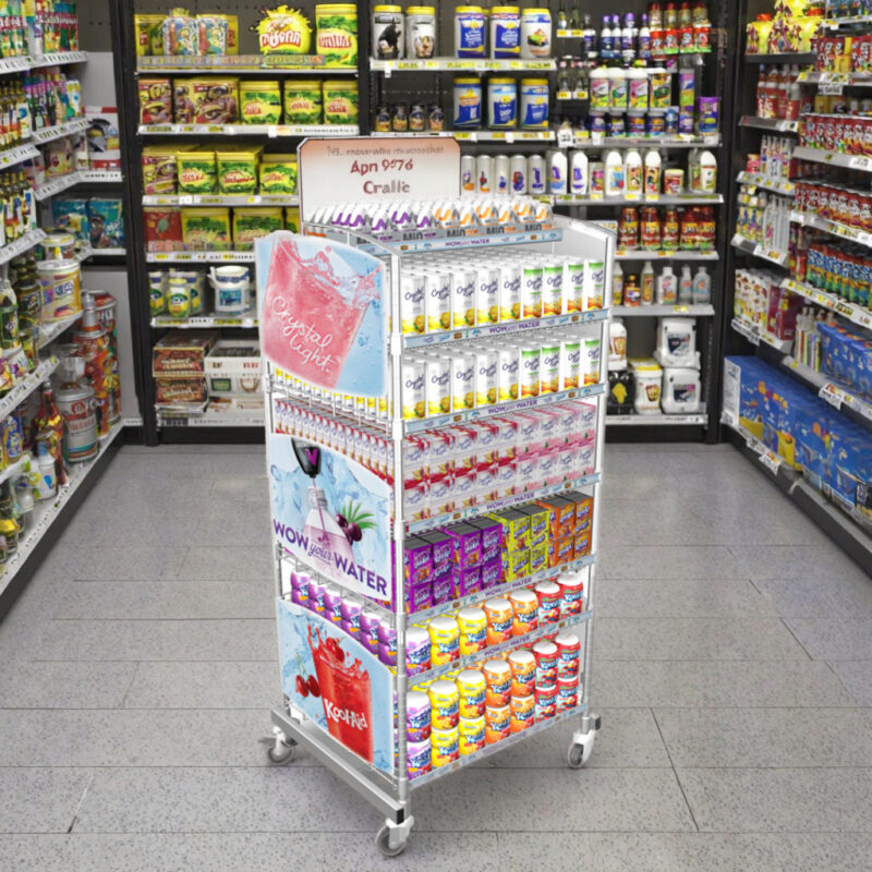 Store Beer Cabinet Wire Rack For Display Daily Necessities