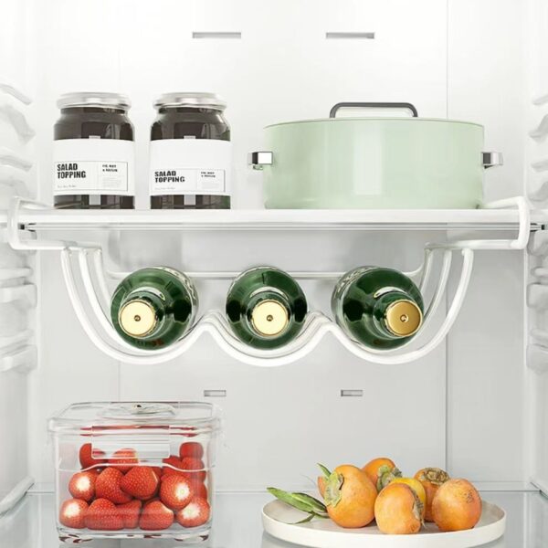 Refrigerator Beer Storage Rack Iron Wine Bottle Holder