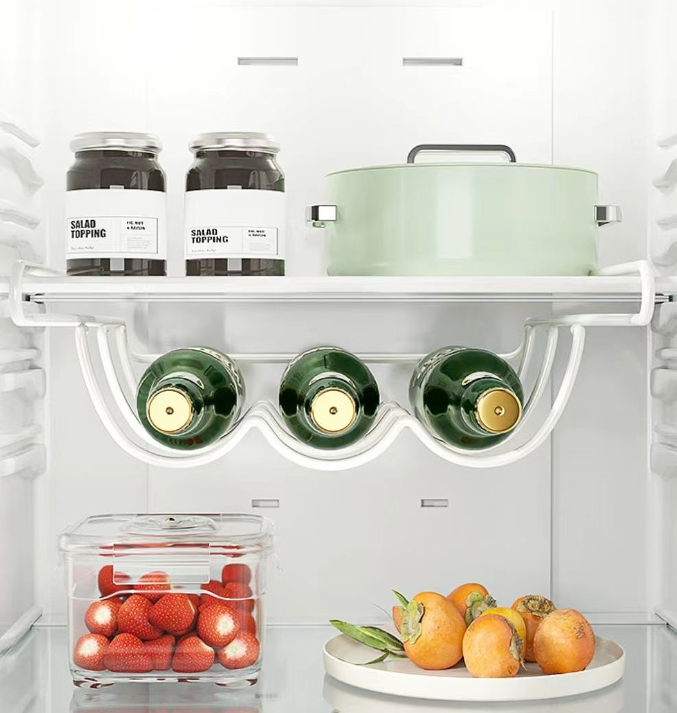 Refrigerator Beer Storage Rack Iron Wine Bottle Holder