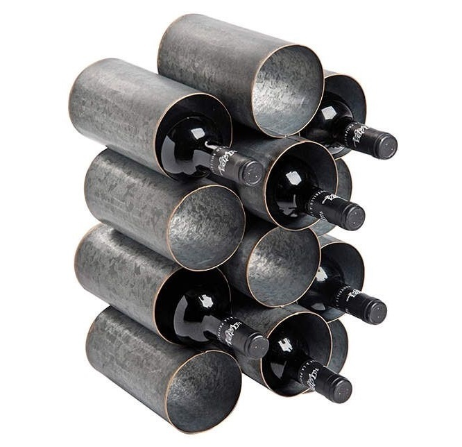 Beer Cabinet Wire Shelving Holder Metal Copper Finish