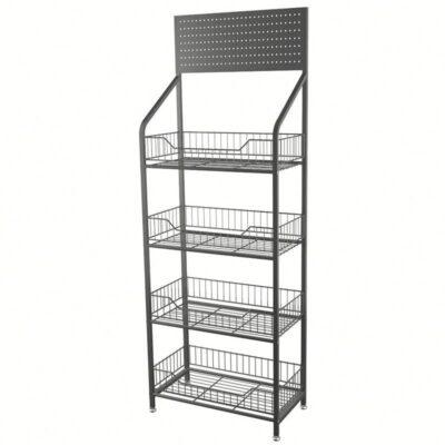 Store Beverage Cabinet Wire Rack Stand For Store Shelves
