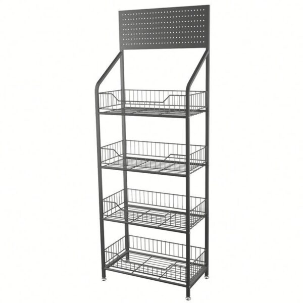 Beverage-cabinet-wire-shelving-2-4.jpg Store Beverage Cabinet Wire Rack Stand For Store Shelves