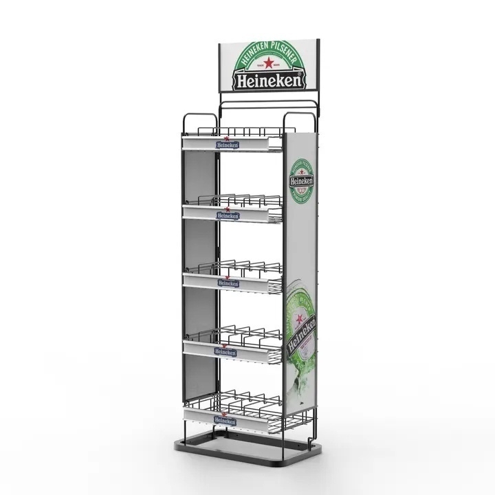 Custom Beverage Cabinet Wire Rack Floor Stand Racks