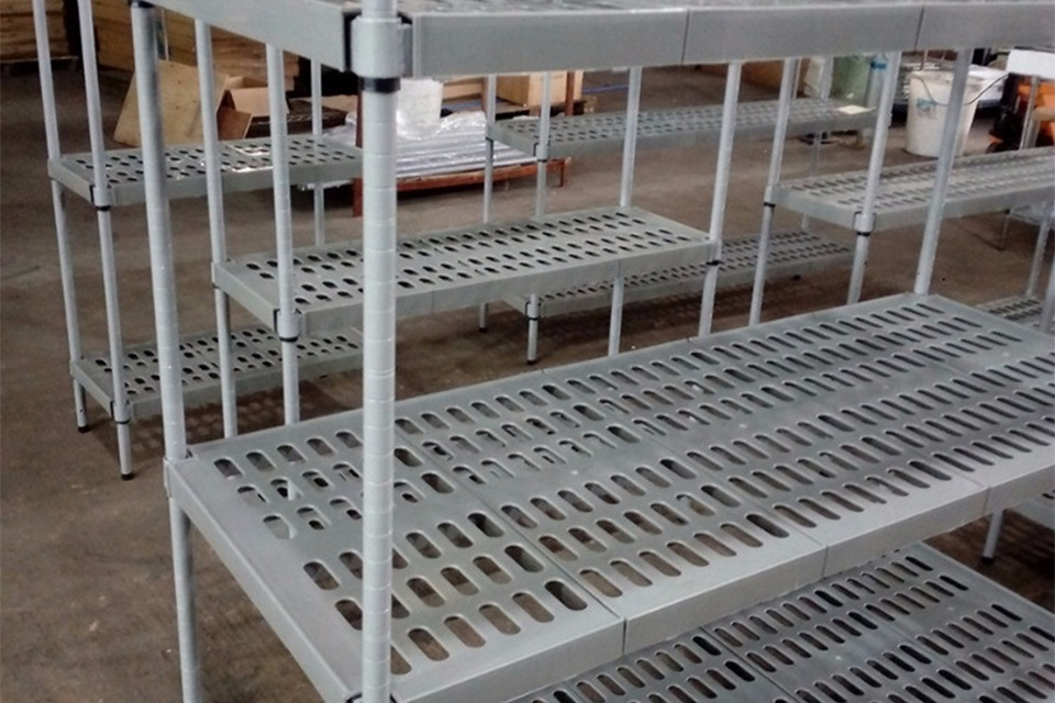 Multilayer Wire Shelving For Cold Rooms OEM Projects 4 Cold Storage Racks