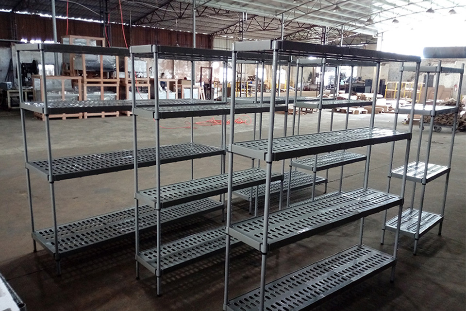 Multilayer Wire Shelving For Cold Rooms OEM Projects 3 Cold Storage Racks