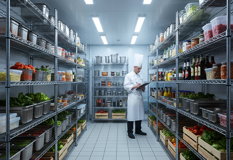 Sub-Zero Coated Shelves For Food Processing Plants 2 Cold Storage Room Multilayer Wire Shelving