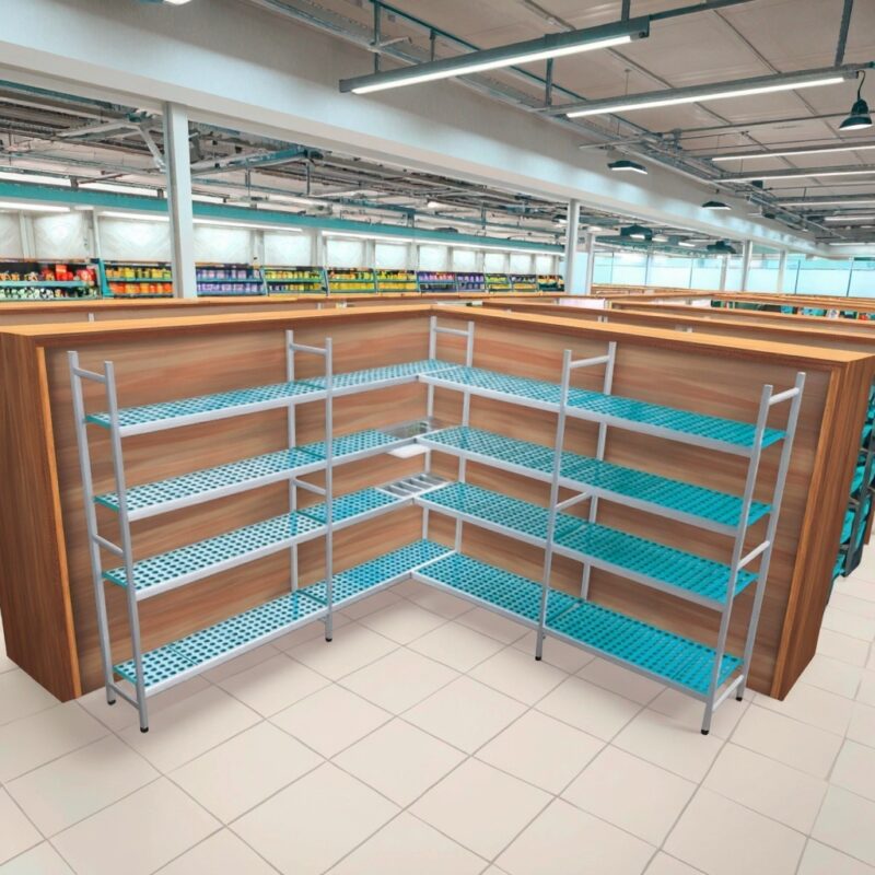 Cold Storage Room Multilayer Wire Shelving Metal Shelves