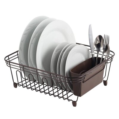 Dish Drying Rack With Tray Drainer For Drying Glasses