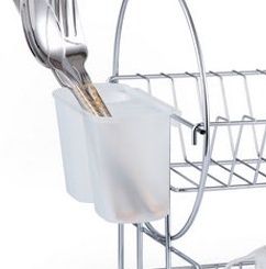 Dish Rack Dishwasher Wire Shelving With Utensil Holder