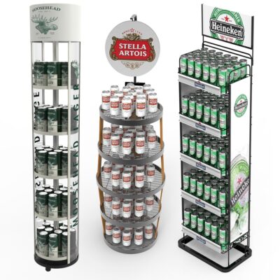 Customized Pegboard Floor Display Stand Metal Display Rack