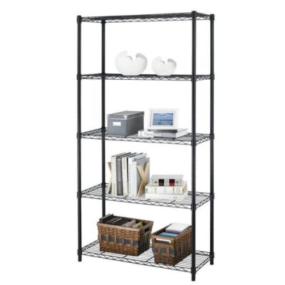 Wire Rack Storage Organizer Black Non-standard Wire Shelving