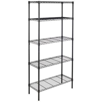 Wire Rack Storage Organizer Black Non-standard Wire Shelving