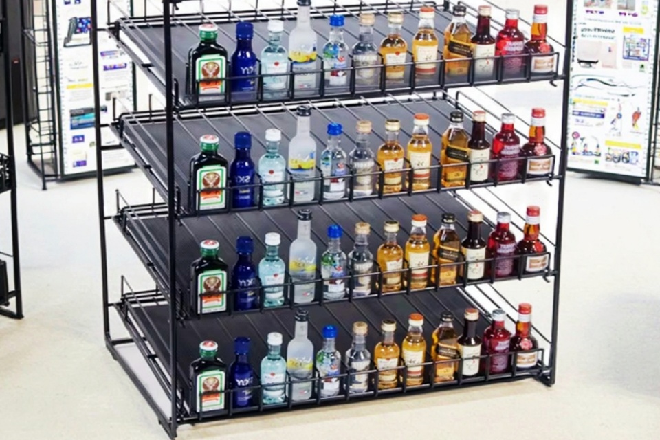Beverage Cabinet Wire Shelving
