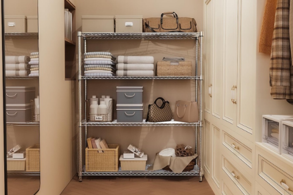 Commercial Cold Storage Room Multilayer Wire Shelving